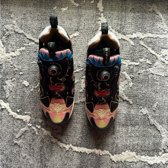 Reebok x Power Rangers Instapump Fury 94 Black Ruscly Gold Size 7 - Picture 15 of 16